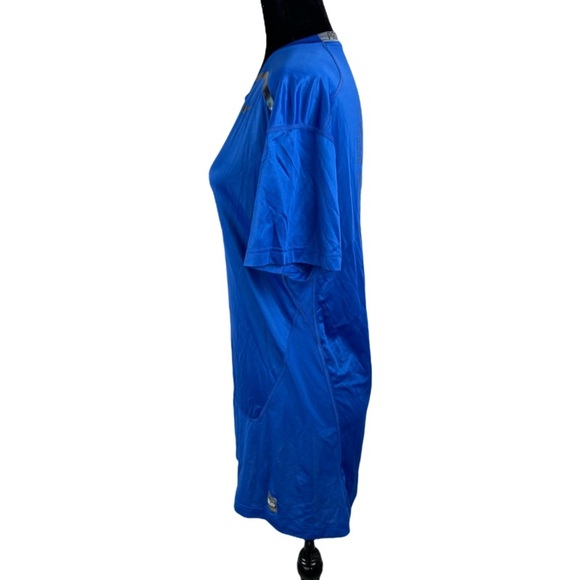 Nike Pro Combat Dri Fit Compression Cut Out Back blue tee shirt for women  XXL - Picture 3 of 14